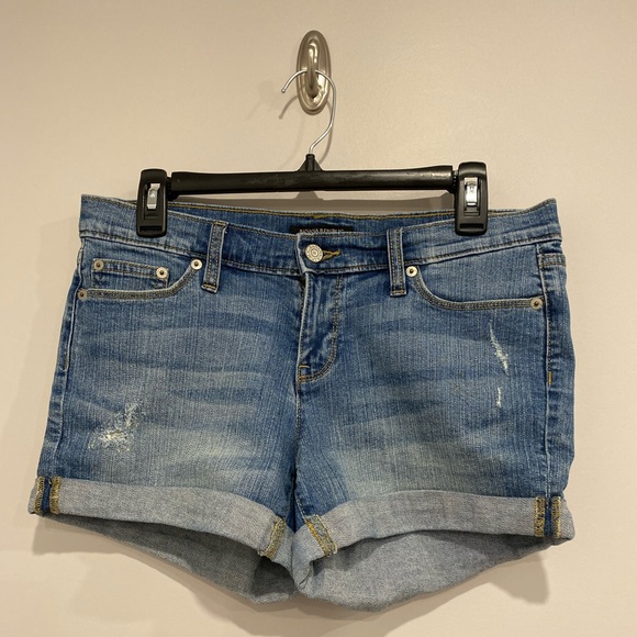 Banana Republic Pants - Banana Republic Cuffed Distressed Denim Jean Shorts